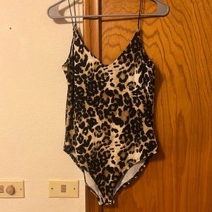 TJmaxx cheetah bodysuit size L